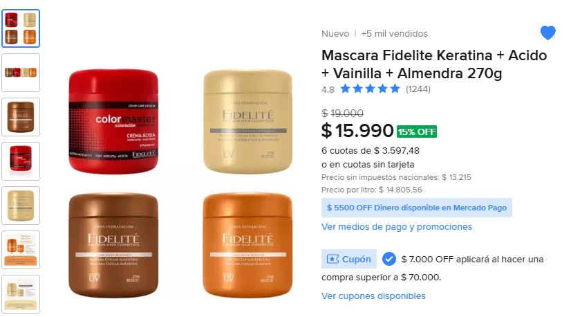 ofertasmerlibre's tweet photo. 🎟️ CUPÓN MERCADO LIBRE 🇦🇷
🔥 $7.000 OFF
🛒 Compra mínima: $70.000
💰 Pagás desde $63.000 
👇 Armé una lista con todos los productos que podés comprar usando el cupón:
🔗 [https://t.co/Xhgv6au68I]
Perfumes de diseñador,autobronceantes,labiales,cremas,elementos de peluqueria,etc https://t.co/fws4RKNJPs
