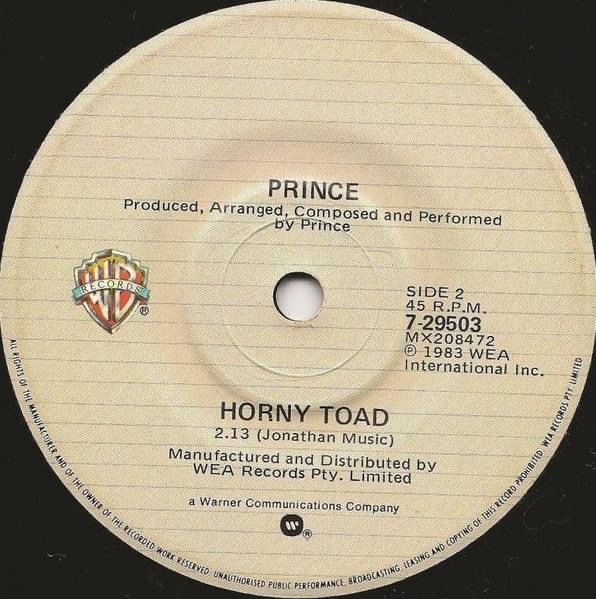 NevrEnufGuitar's tweet photo. Prince💜 The B-Sides:
‘Horny Toad’ Released 2Day 1983, B-side of ‘Delirious’
#NewWave & #Linndrum machine programming from #Prince does 50s rockabilly as explored in the ‘Prince – King of B-sides’ book along with 30+ non-LP track flipsides
#Bsides #80smusic #RoyalBadness #RudeBoy https://t.co/r2QQXG2Ak1