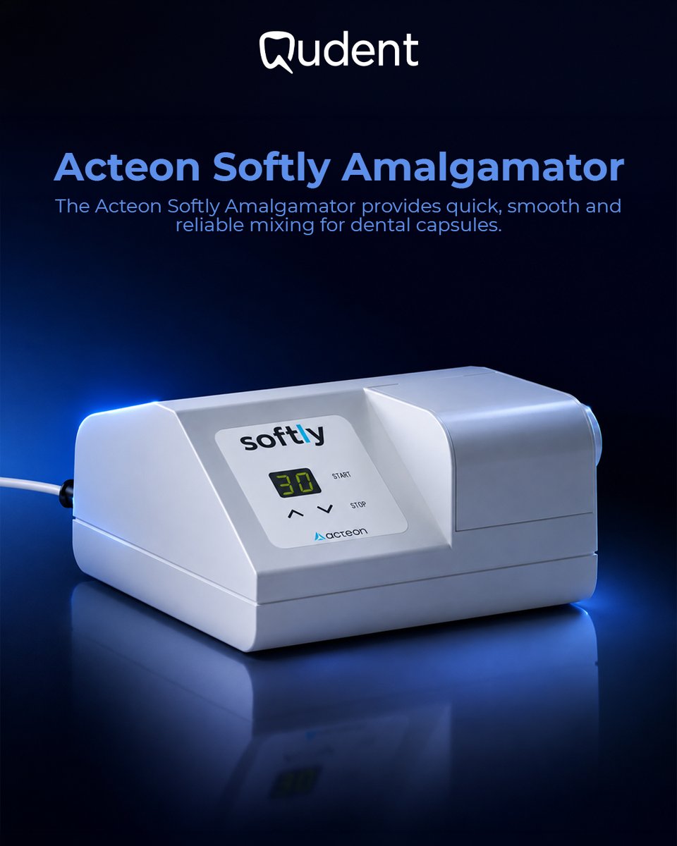 qudentuk's tweet photo. Fast, smooth, and reliable mixing for your dental workflow! 🦷✨ The Acteon Softly Amalgamator ensures consistent results with easy digital controls. 

✔ Quick mixing  
✔ Designed for capsules  
✔ Reliable for daily use  

Shop now: https://t.co/hjDecuRlLZ https://t.co/R03WQDmtCN