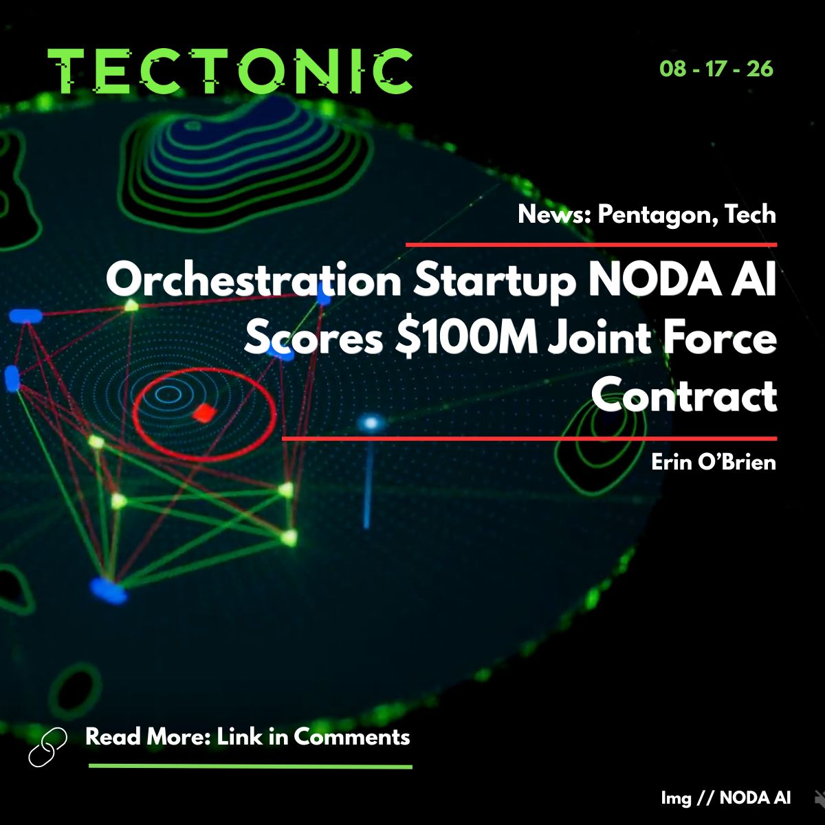 tectonicdefense's tweet photo. 🤖 Weeks after snagging a $10M contract to further integrate its orchestration software within the Pentagon's LUCAS program, @NODA_AI_atx won a $100M contract to “scale autonomous mission command and software-defined effects across the Joint Force.”

🔗 Full story linked below https://t.co/dCASnqkZQe