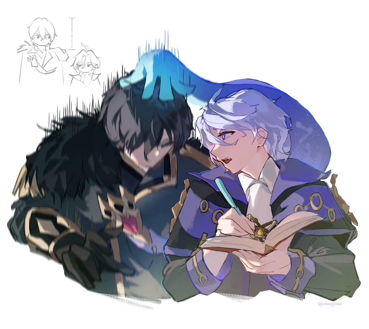 ohmyjulai's tweet photo. #GenshinImpact 
Snezhnaya's best duo https://t.co/NEp34du9hG