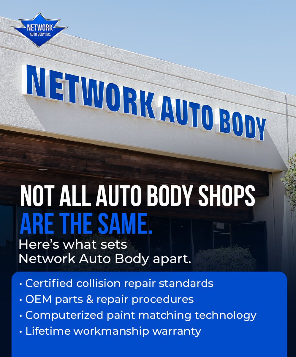 NetworkAutoBody's tweet photo. Choosing an auto body shop is about more than convenience—it’s about confidence in the repair.

Learn more or request an estimate at https://t.co/BHMQs5vNWY . https://t.co/BxPKCnC4Da