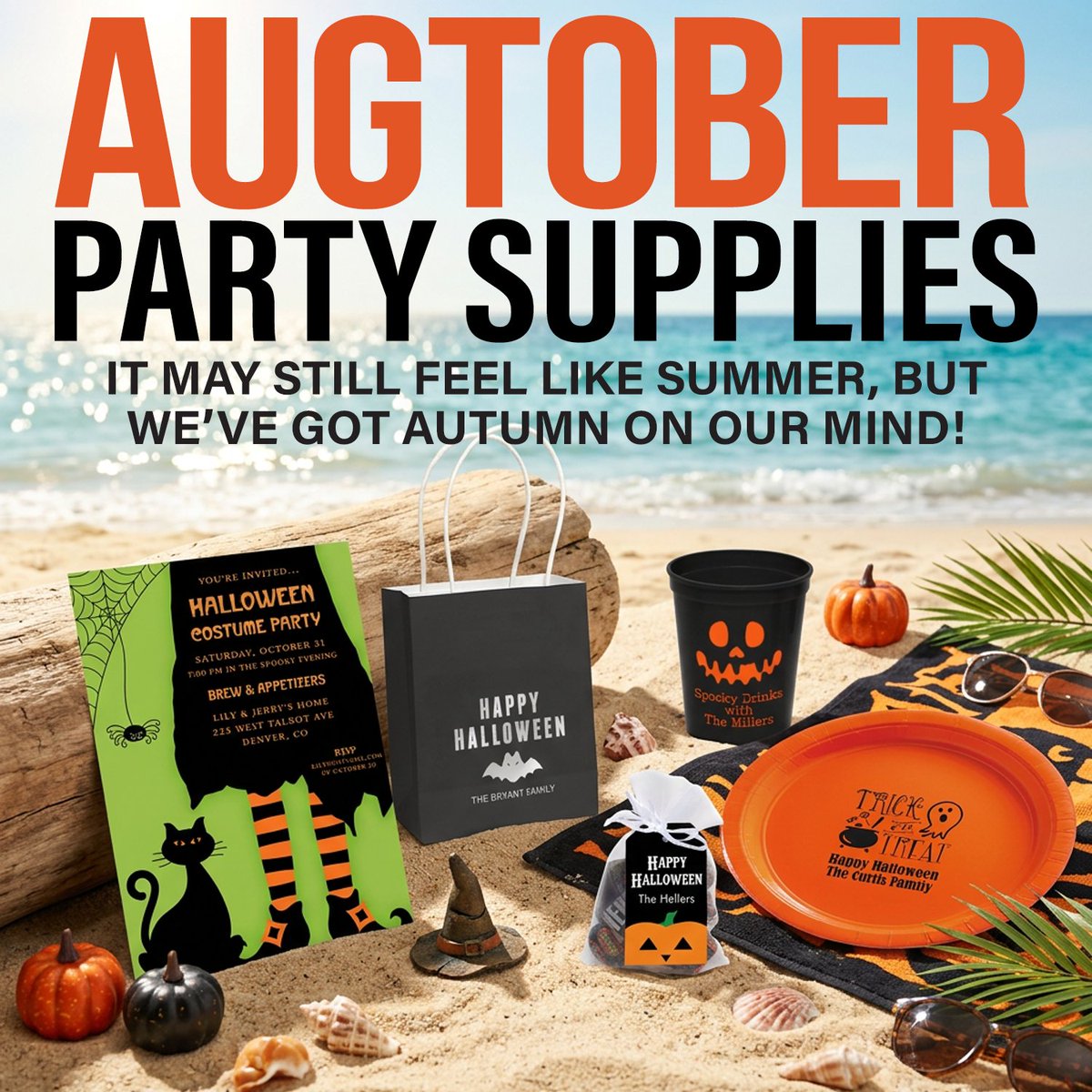 StudioNotes's tweet photo. It's never too soon to start planning your Halloween festivities. Save up to 20% off personalized party supplies. Shop now: https://t.co/L2bWjkL4sJ https://t.co/xKde6gYlxr