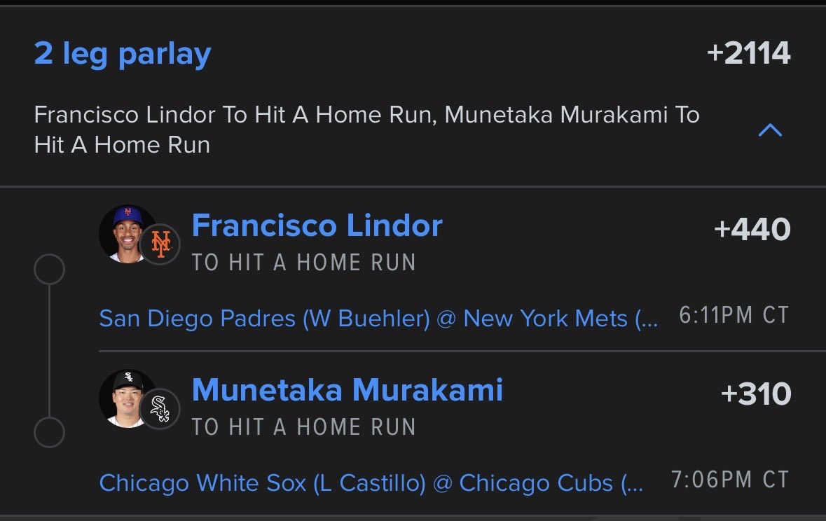 CJsParlays_865's tweet photo. 💣’s 

Murakami/Lindor 💎💎💎

Other two ⭐️⭐️ https://t.co/2fIS5dNMsm