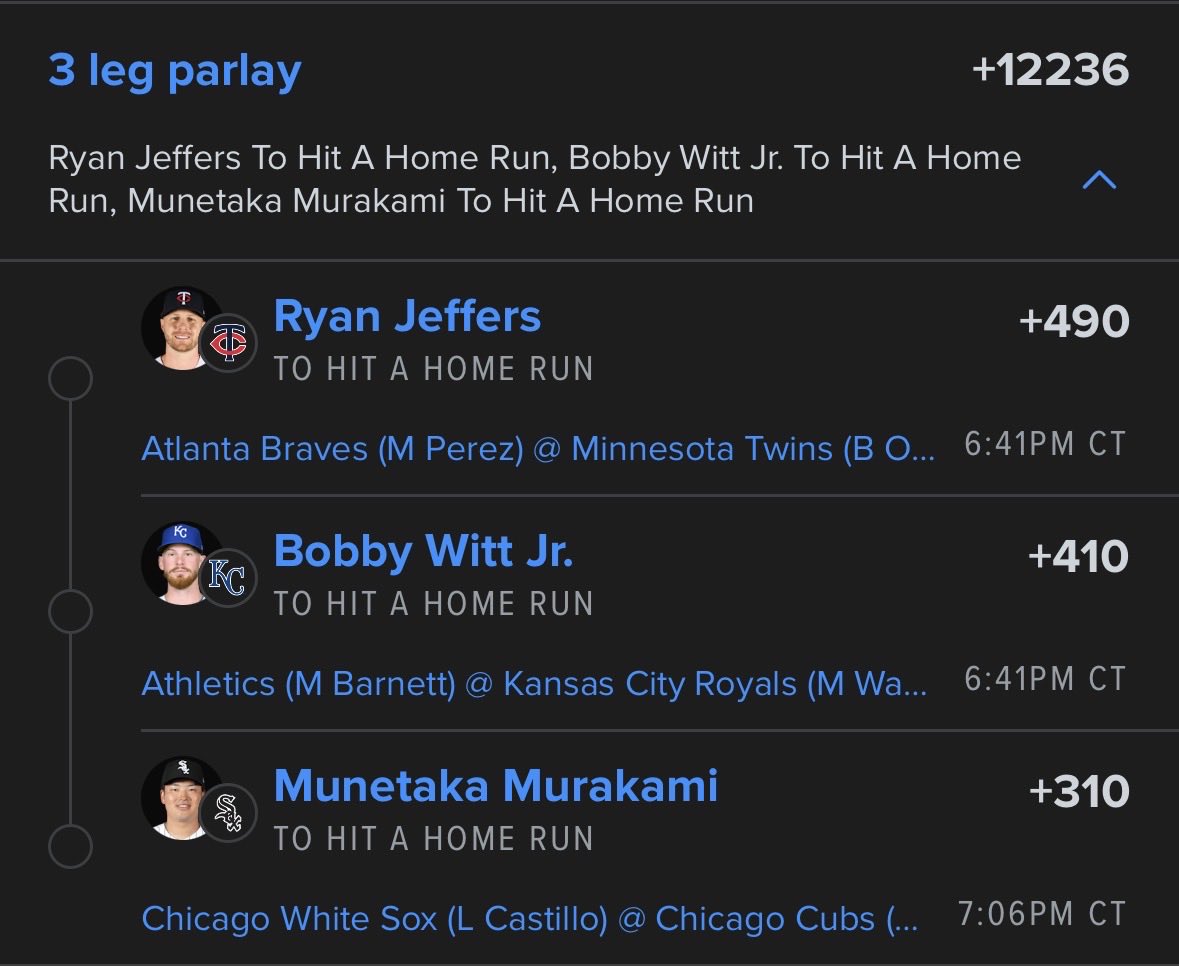 CJsParlays_865's tweet photo. 💣’s 

Murakami/Lindor 💎💎💎

Other two ⭐️⭐️ https://t.co/2fIS5dNMsm