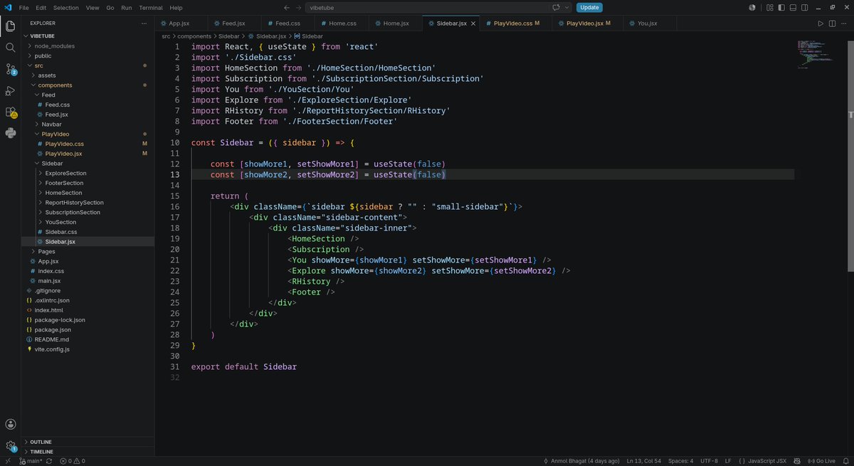 anmolbhagat_dev's tweet photo. Day 01/100🚀

✅ Improved my understanding of State and Props
✅ Learned Conditional Rendering
✅ Understood how state controls UI changes
✅ Implemented these all in my current project

A small but productive start!

#100DaysOfCode #BuildInPublic https://t.co/seL1XISrij