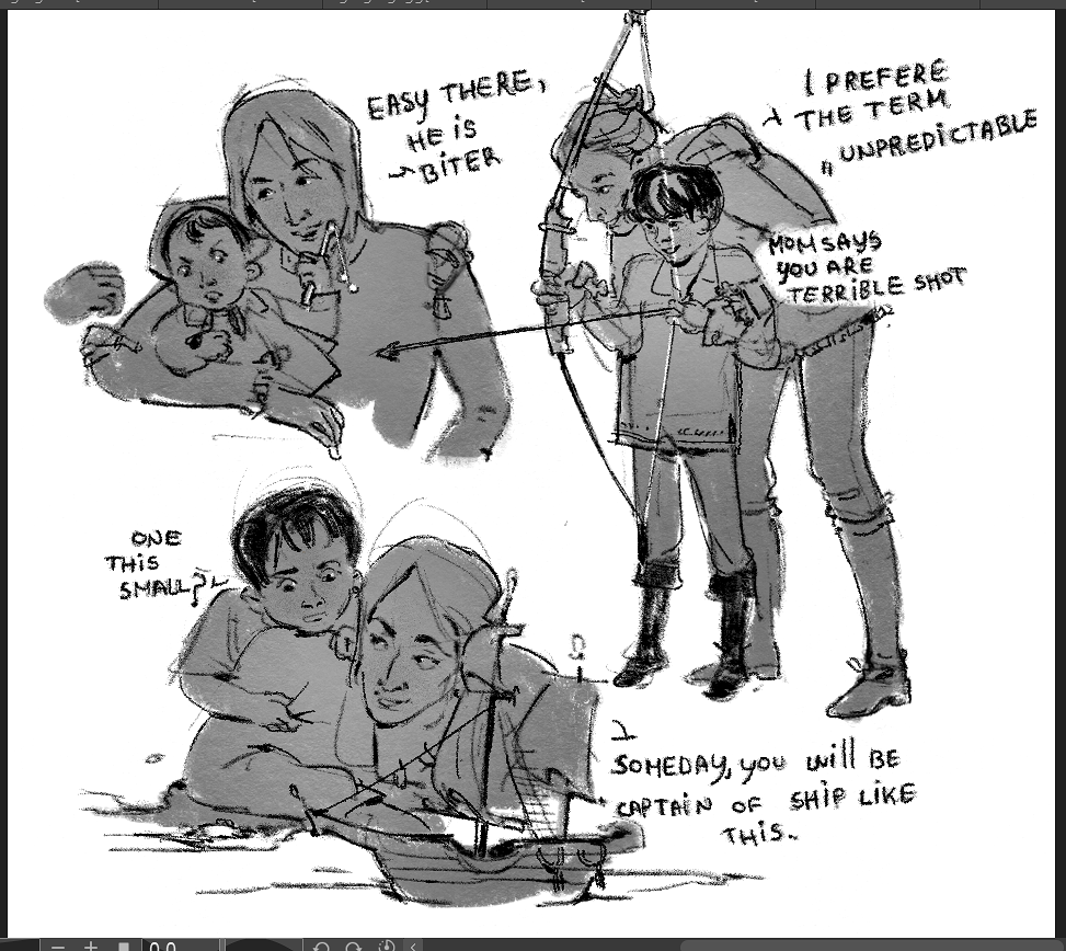 pulksten's tweet photo. Laenor spending time with his kids https://t.co/Nf4v8nB0pL
