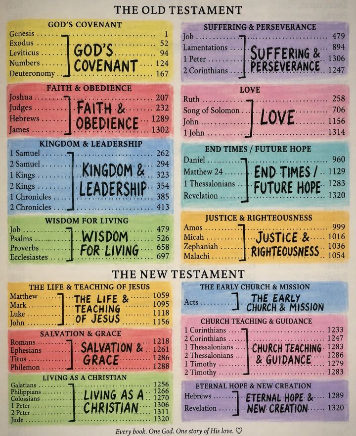 benedictnomsu's tweet photo. "If you’ve ever struggled to understand the Bible, save this 👇🏽.".

The Bible makes MUCH more sense when you see it like this. https://t.co/YdTfQikVOv