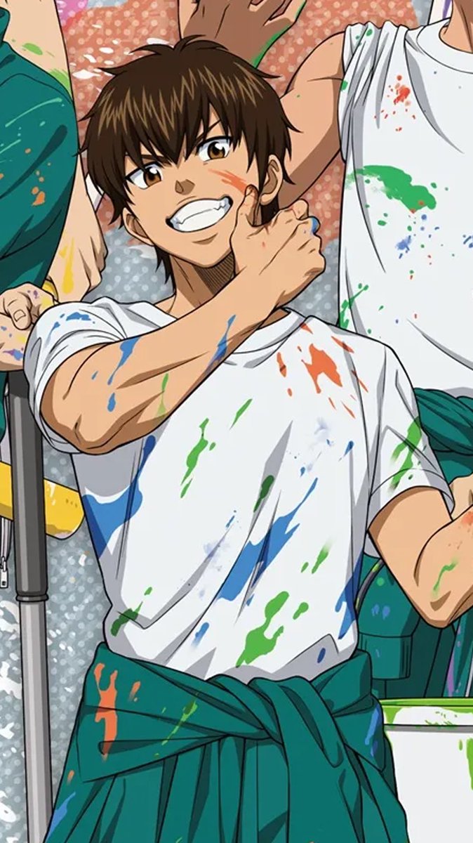 shooomabrown's tweet photo. Everyone’s talking about eijun’s forearm but what about his SMILE???? 😭😭😭
The exact same smile that when I first saw made me run and start watching daiya 😭💙 https://t.co/taHLSDH6EQ