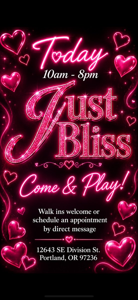 CaramelPDX's tweet photo. 10am - 8pm
Come &amp; Play 💕 @PDXJustBliss https://t.co/QGaqB98umY