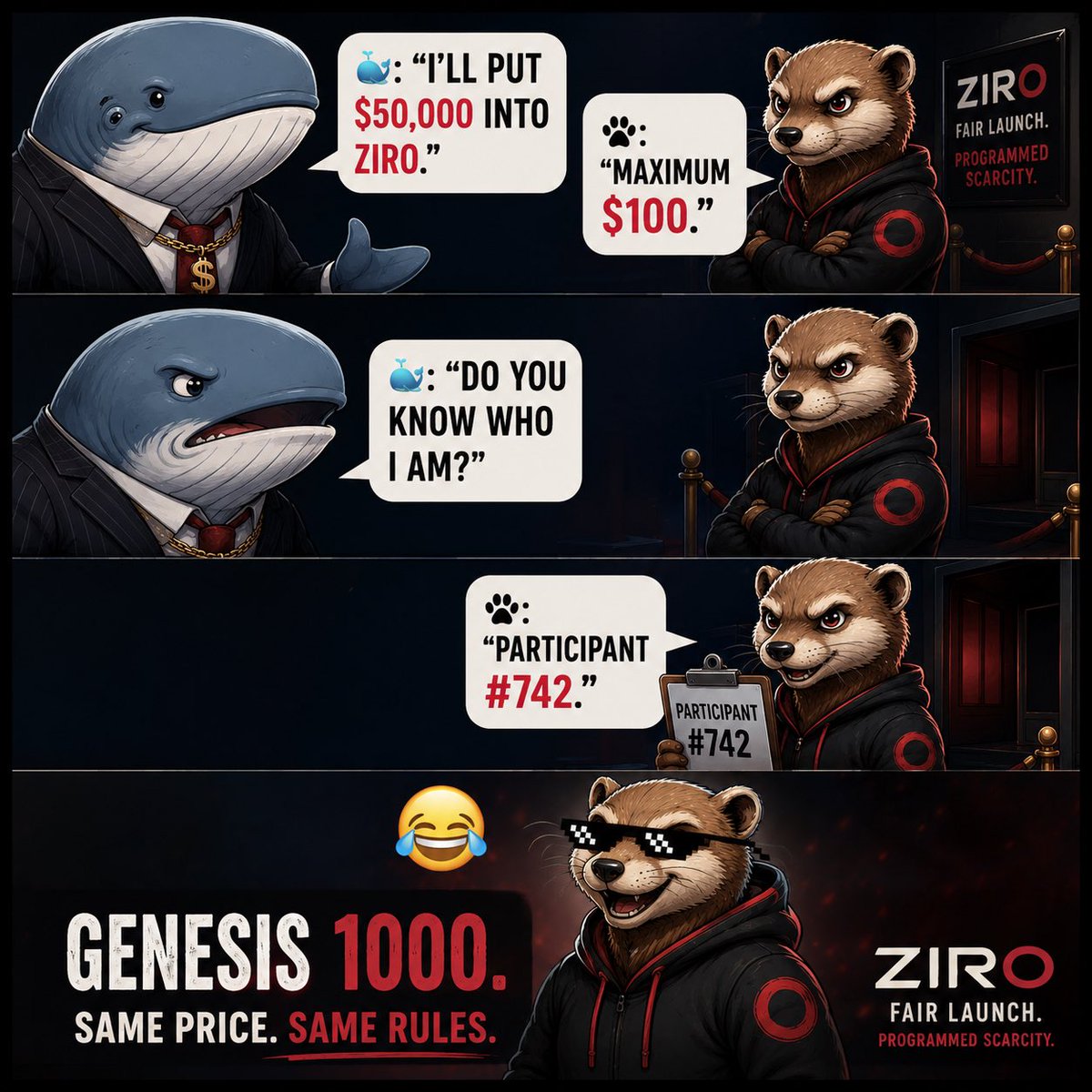 ziromeme's tweet photo. #Crypto #Cryptocurrency #CryptoCommunity #CryptoTwitter #Web3 #Blockchain #DeFi #Altcoins #MemeCoin #MemeCoins #MemecoinSeason #CryptoMemes #MemeCrypto #CryptoDegens #CryptoNews #BNBChain #FairLaunch #Tokenomics #CommunityDriven #CryptoLaunch
#ZIRO #ZIROMeme #Genesis1000 https://t.co/5GiobO2YOk