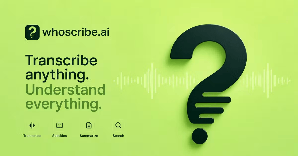 Whoscribe_ai's tweet photo. WhoScribe is launching on Product Hunt on August 24 🚀

Fast, accurate transcription for meetings, interviews, lectures and more.

We’d love your support when we go live.
https://t.co/bq8LWy0vpF https://t.co/2LFcJoPuL0