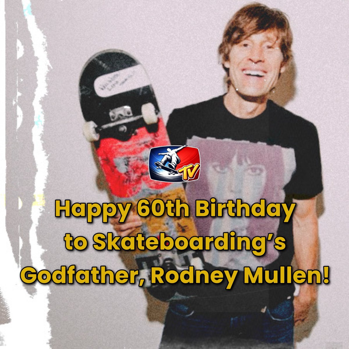 skatehubtv's tweet photo. Happy birthday to the legendary Rodney Mullen! Mullen revolutionized the sport with countless tricks, including the kickflip, heelflip, and 360 flip. His creativity, technical mastery, and influence continue to inspire generations of skaters. 
Here’s to a true skateboarding icon https://t.co/4uO70473Sy