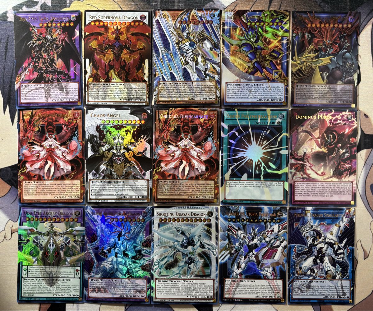 Kiratwig2's tweet photo. My updated Yugioh Extended Art collection!
#yugioh #yugiohextendedart #yugiohcards https://t.co/AJiONEtiI2
