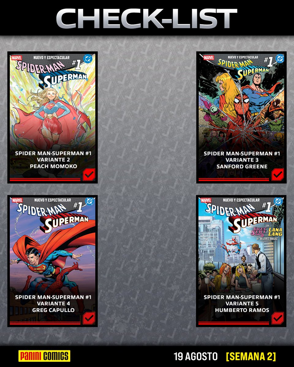 PaniniComicsMx's tweet photo. Ha llegado el check-list de la 3�� semana. ¡Afila tus sentidos, mantén la guardia alta y no dejes escapar ningún título! https://t.co/wEbRI5kg7d
