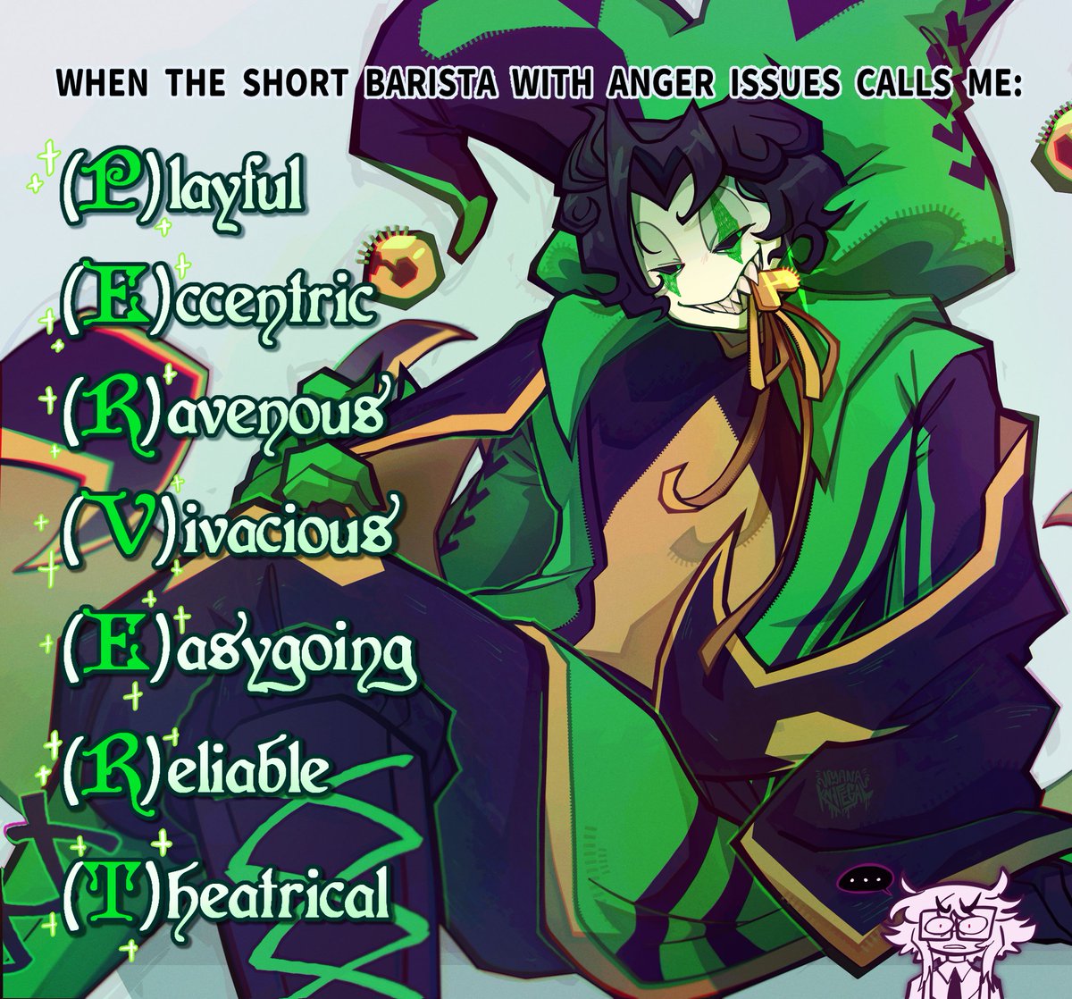 NyanaKnifegal's tweet photo. I DID NAWT MEAN IT LIKE THAT! WHAT!? #tfc #thefreakcircus https://t.co/j4Pp467L6b