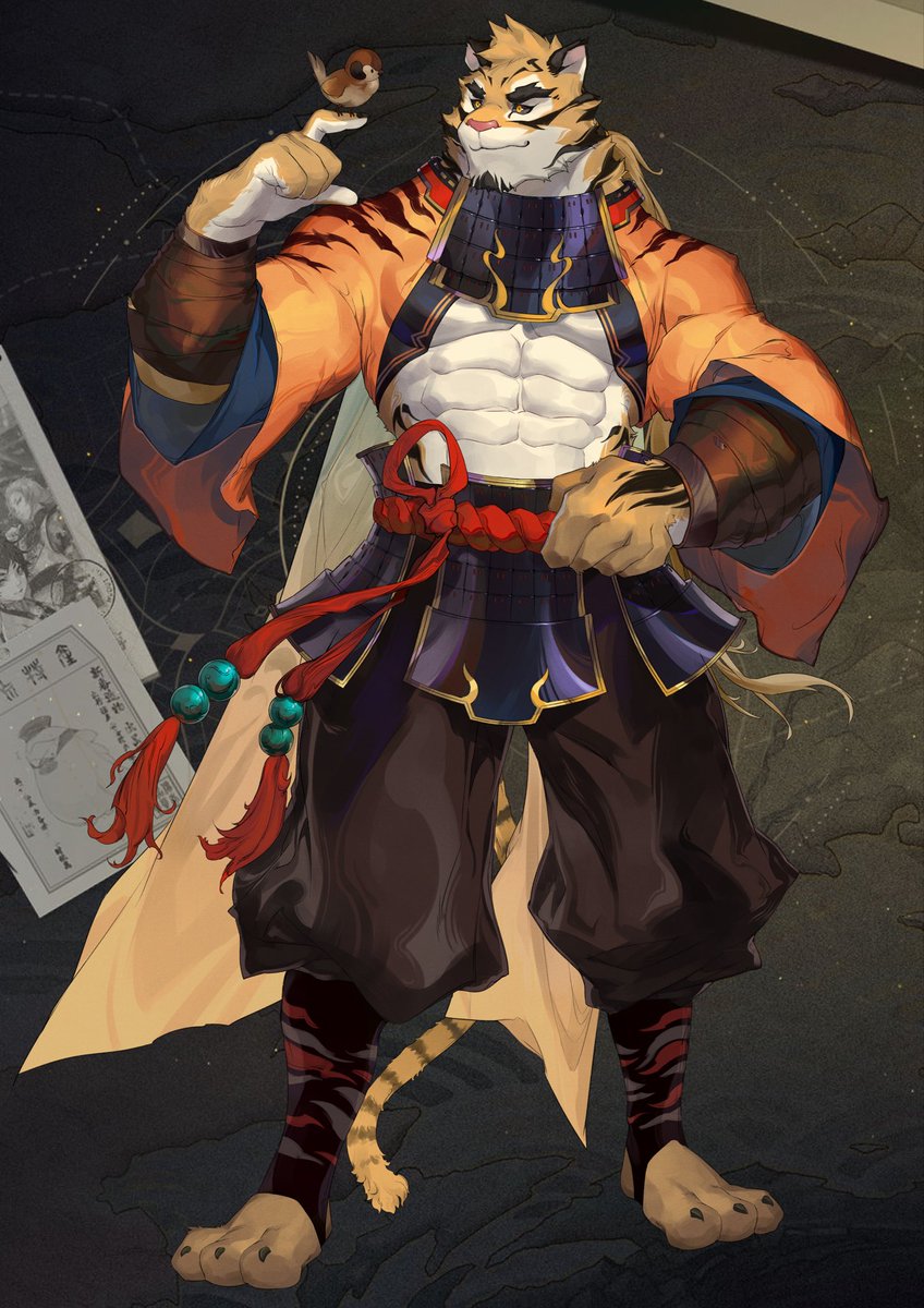 Wildboar333333's tweet photo. Early character artwork 【陆吾】 for 【山海镜花】 https://t.co/JWF7VWDsdY