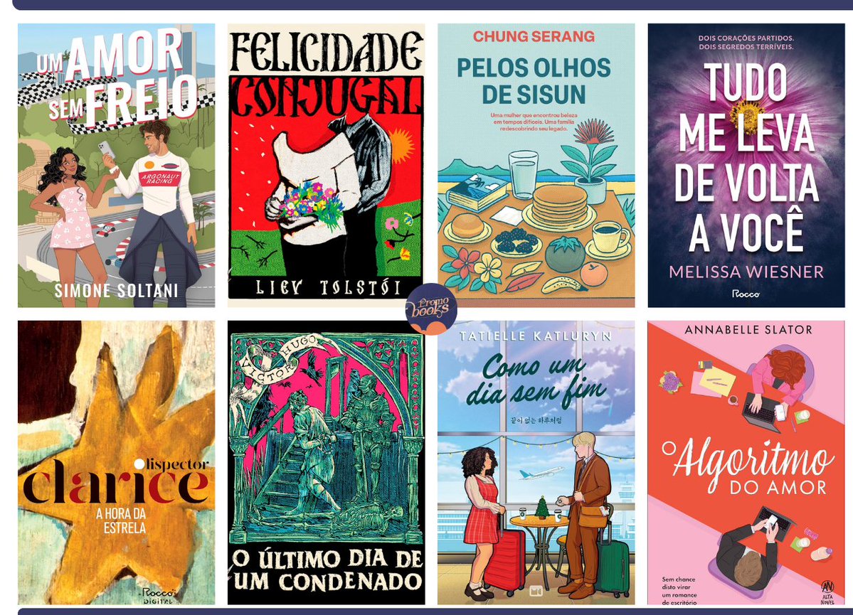 Promobooks4's tweet photo. 🟣Oferta Amazon

📔Um amor sem freio
💰R$ 18,90 no pix
🔗 https://t.co/7EVtYXMvVu

📔Felicidade Conjugal
💰R$ 18,24
🔗 https://t.co/O21o98xeBH

📔Pelos olhos de Sisun
💰R$ 22,63
🔗 https://t.co/U05utu2m0x

📔Tudo me leva de volta a você
💰R$ 26,78
🔗 https://t.co/UikWXx8qEQ

📔A hora da estrela
��R$ 24,91
🔗 https://t.co/gP88G63bnF

📔 O último dia de um condenado
💰R$ 18,24 no pix
🔗 https://t.co/6bPtlO1IYj

📔 Como um dia sem fim
💰R$ 19,95 no pix
🔗 https://t.co/L6R4SAj406

📔O algoritmo do amor
💰R$ 25,97
🔗 https://t.co/L6R4SAj406
