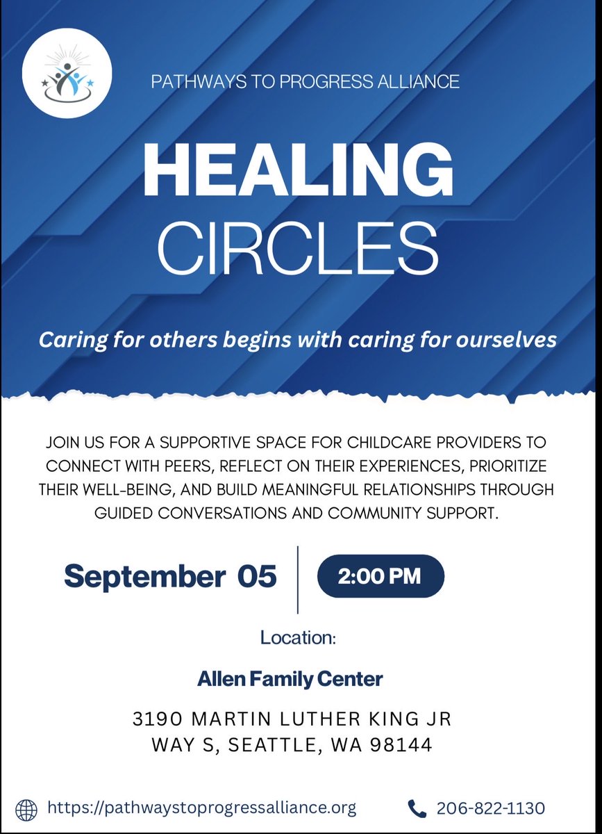 PPACommunity_'s tweet photo. The last meeting for our Healing Circle workshop series designed for childcare providers will be on September 5th at 2pm. Our parent workshop will also be held on the same day starting at 3:30pm available for both parents and childcare workers to attend. Join us September 5th! https://t.co/mnGpoXxitn