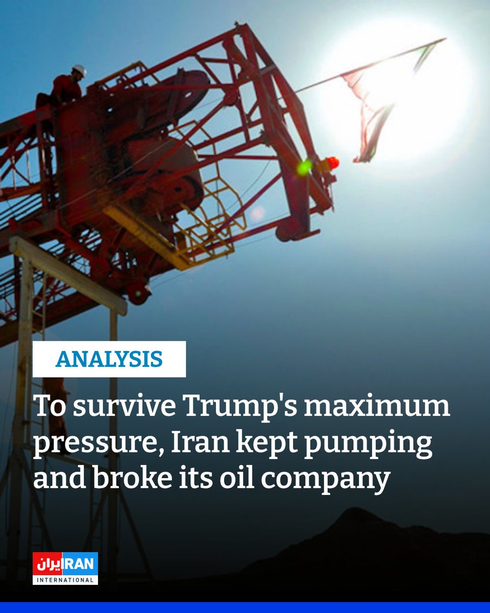 IranIntl_En's tweet photo. Donald Trump’s maximum pressure is usually scored by counting tankers and tracking the rial, but Iran’s budget points to a deeper cost: more than $80 billion in NIOC bank debt and sovereign-fund arrears, repeatedly deferred as Iranians shoulder the burden.
https://t.co/26sYjx9qrv https://t.co/U957ZXbuMB