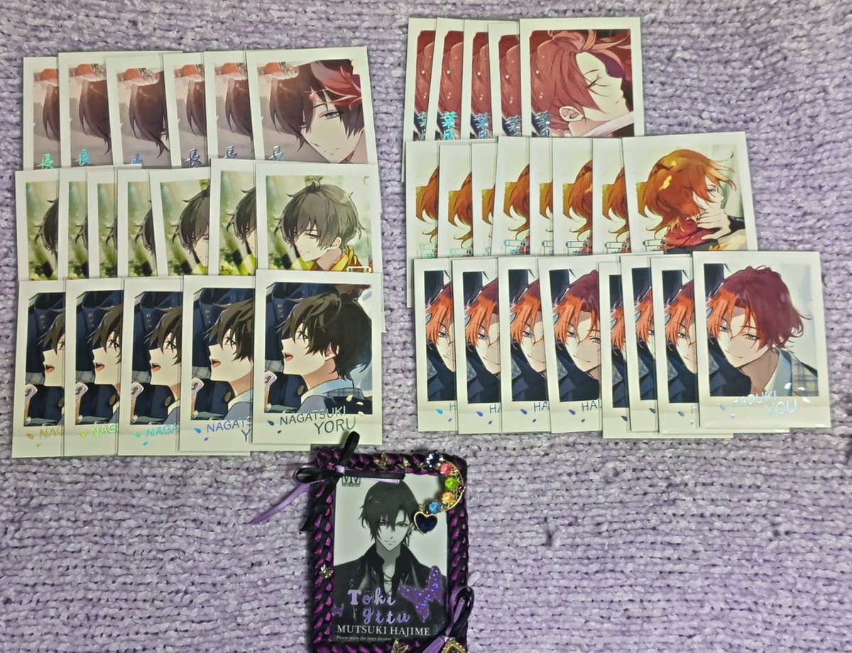toki_gttu's tweet photo. ツキウタ。 ぱしゃこれ PREMIUM ツキステ 10周年

譲✿駆恋新葵陽夜郁隼 アオハル夢見草紅縁

求✿始(ルナパ5>ラビキン3>無印3)、海6、集合ルナパ、ラビキン

＊郁は全てお声掛け中、他一部お声掛け中な物あり。

郵送のみではありますが、お気軽にお声掛け下さい。 https://t.co/mHd2Vr8NPR