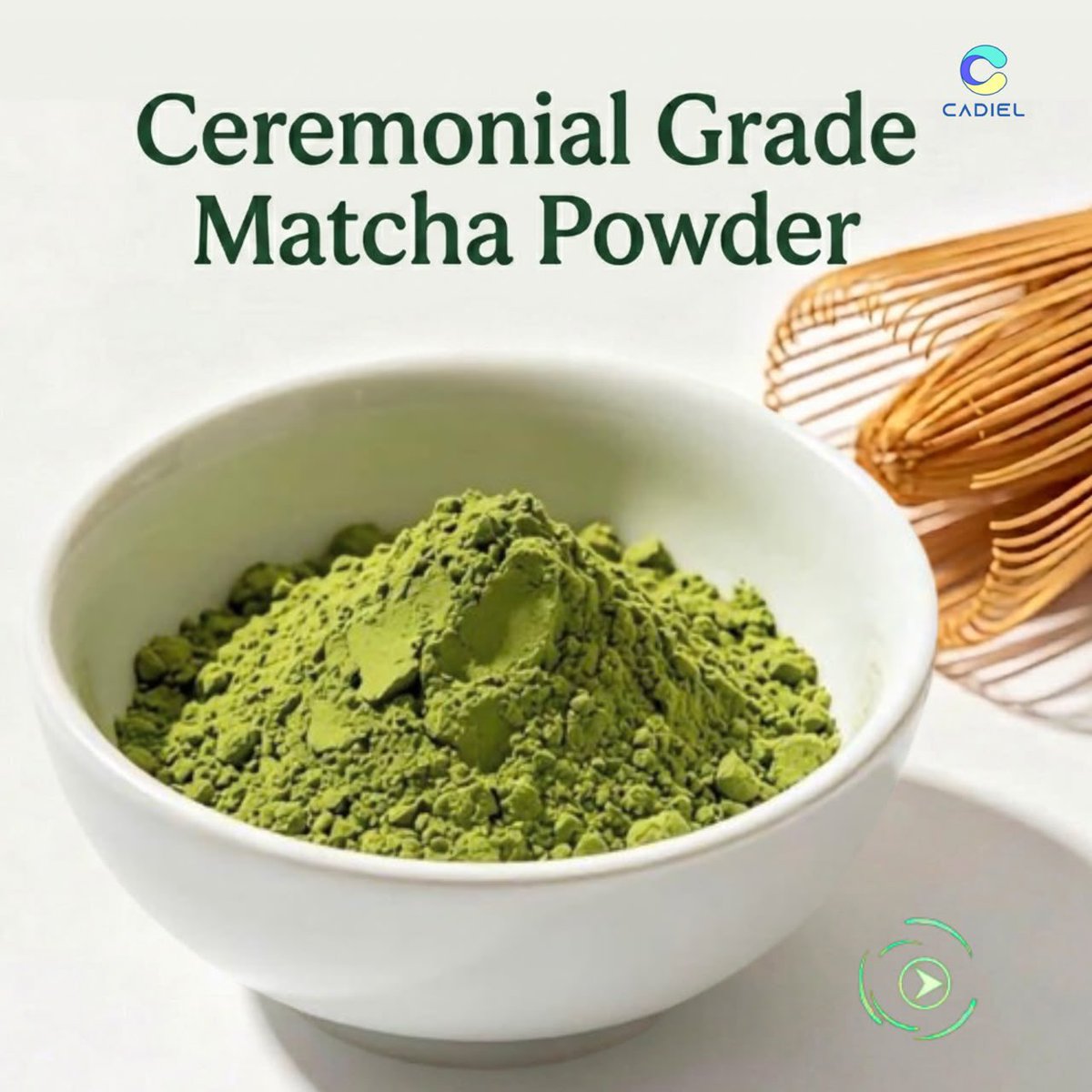 shopcadiel's tweet photo. PREMIUM JAPANESE MATCHA
Experience authentic Japanese Matcha with a vibrant emerald-green colour, silky texture, fresh aroma &amp; minimal bitterness.

Finely stone-ground and carefully packaged for freshness. Perfect for:
Tea &amp; lattes.
Smoothies.
Baking &amp; desserts. https://t.co/urTaQ6bsIq