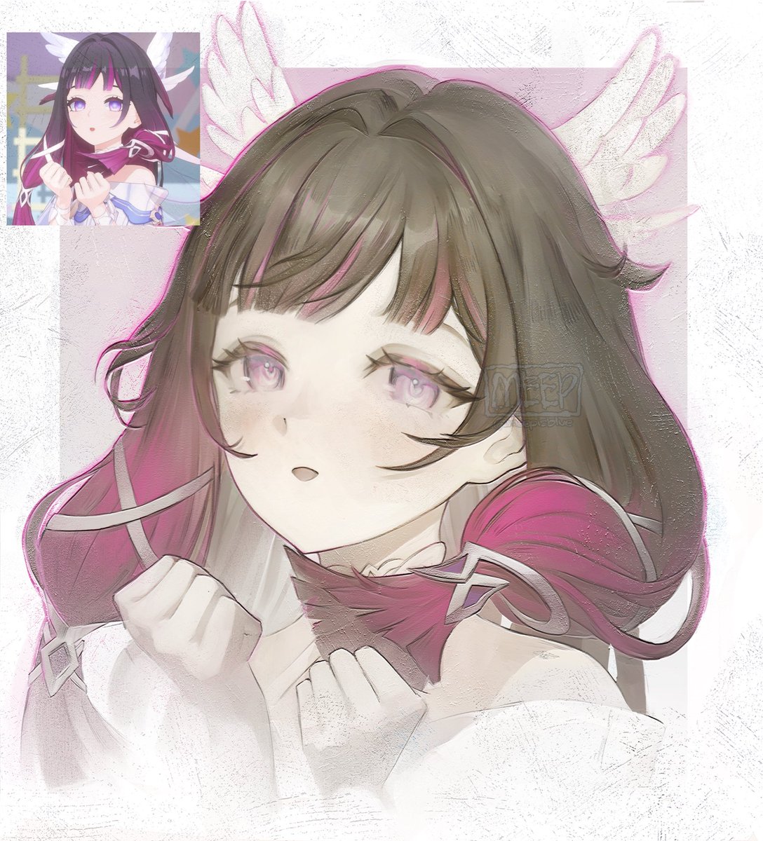 meepisblue's tweet photo. Columbina is so adorable😣 #genshinimpact #genshin https://t.co/YeGp5lRJiQ