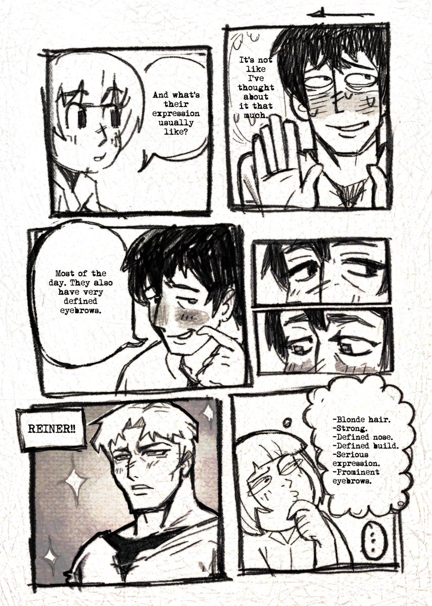 Elvis_cozo's tweet photo. Bertholdt’s type (part.1) #reibert #aot https://t.co/Odx19LMU1F