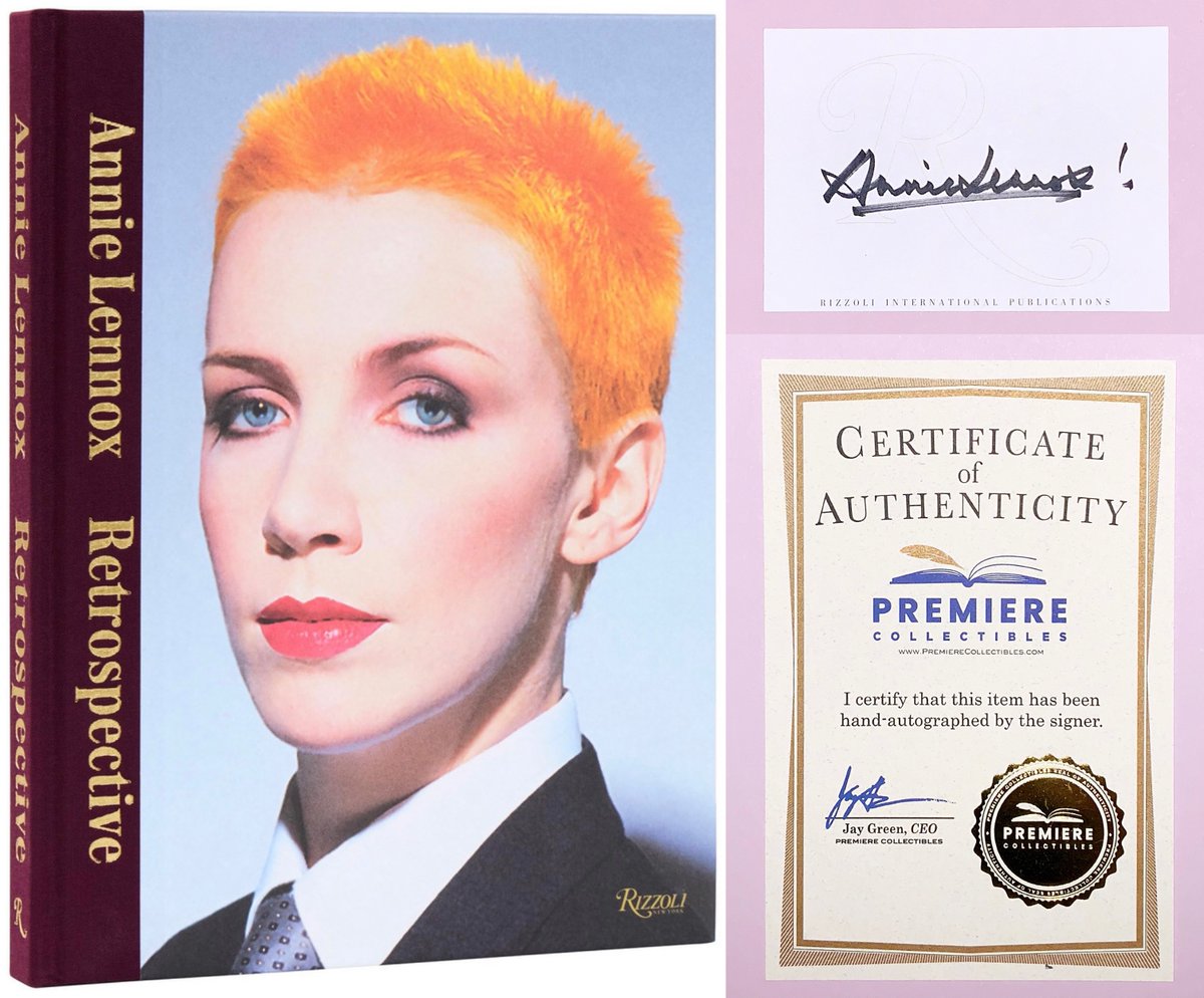 staytoonedfolks's tweet photo. Mail call from Premiere Collectibles!
“Annie Lennox: Retrospective” with bookplate signed by Lennox.
#AnnieLennox #Retrospective #RizzoliBooks #PremiereCollectibles https://t.co/p9UR5MHoTE