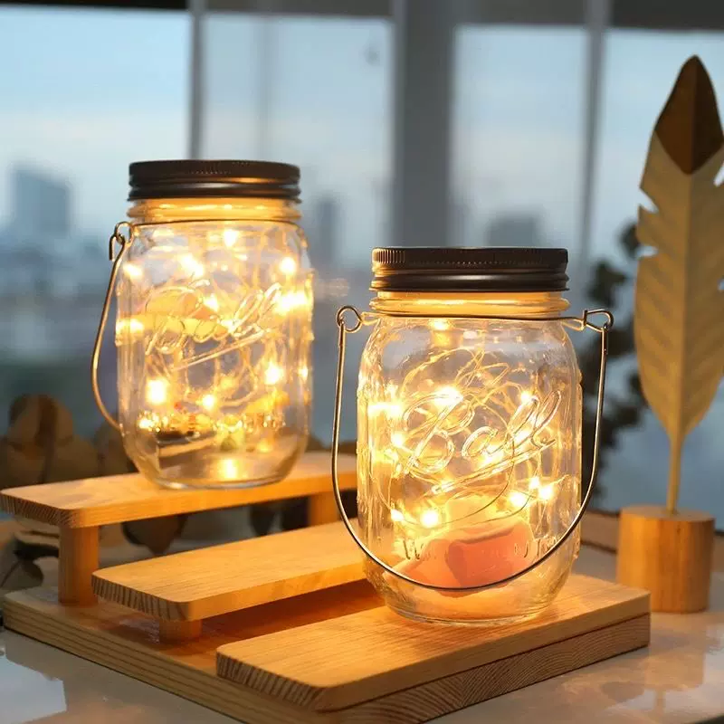 casterkruger's tweet photo. Turn an old mason jar + some fairy lights into a cozy mini nightlight! 10-minute DIY that’s perfect for small spaces ， https://t.co/9wTCrSdvW4