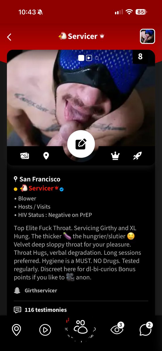 Girthservicer's tweet photo. This is where I’m meeting all my favorite BIG COCKS🍆 to throat. 110+ testimonials 🤤. 

@TheBlowers 

Sign up for FREE to find me there 

https://t.co/1fJgxvoJ7i https://t.co/t6fnl1Yv3a