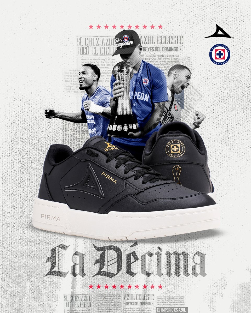 Pirma_Oficial's tweet photo. ¡La décima sigue latiendo en el corazón de esta gran afición! 🏆💙 Seguimos celebrando la grandeza que nos une con estos sneakers edición limitada. 🚂✨

Compra online 🔗 https://t.co/nXM3BRzqMt
O en tiendas PIRMA participantes📍 Ciudad de México, Estado de México y Toluca.

#AzulDePorVida | @CruzAzul