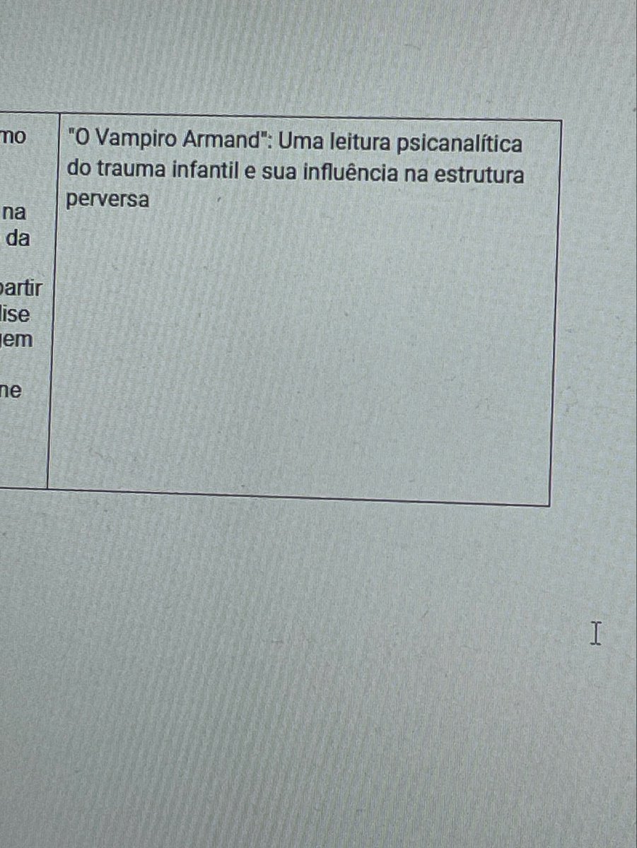 lestatgraham's tweet photo. e vai ter TCC sobre o vampiro Armand SIM https://t.co/Z1Mltpgeui