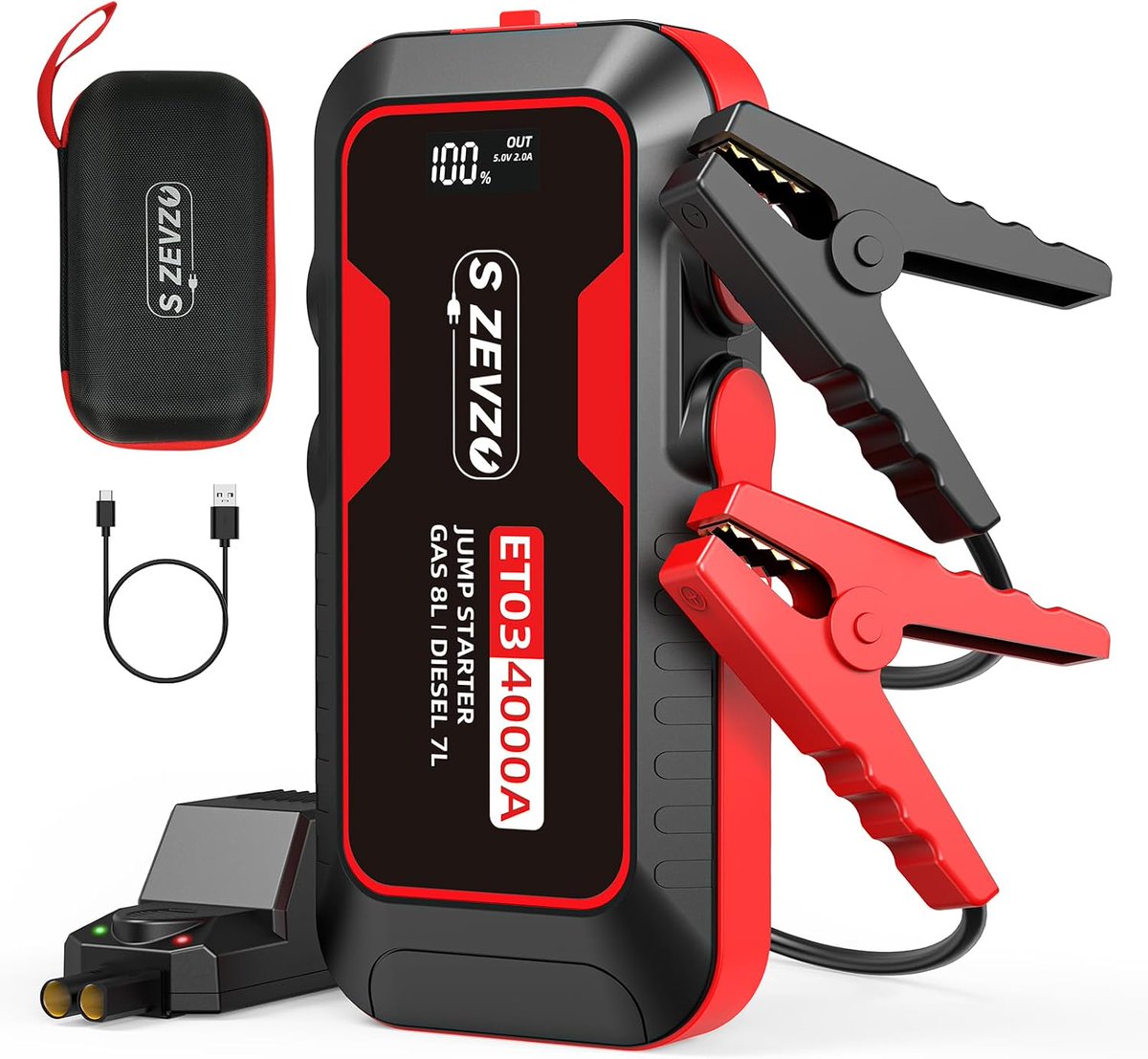 FatKidDeals's tweet photo. Car Jump Starter Set for $28.49, retail $94! Code; PNZYKB7V https://t.co/HVRYASq6T6 https://t.co/UOJmYNM5ci