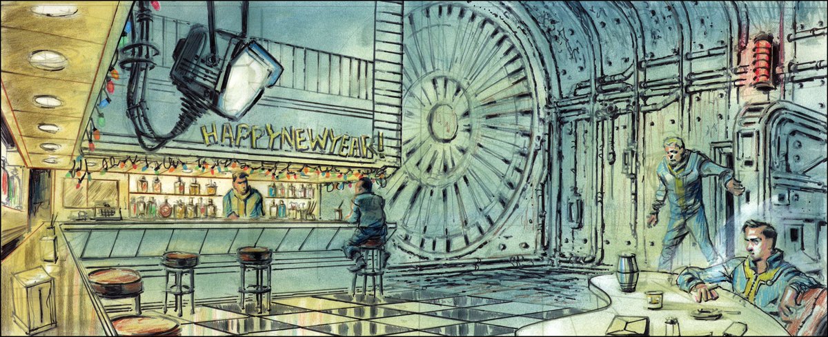 silaser's tweet photo. @ranger_houston We can thank the late Adam Adamowicz for that. As a  lead concept artist at Bethesda, his specific visual style defined Fallout 3 and shaped the modern aesthetics of series. https://t.co/0tNWf0esMp