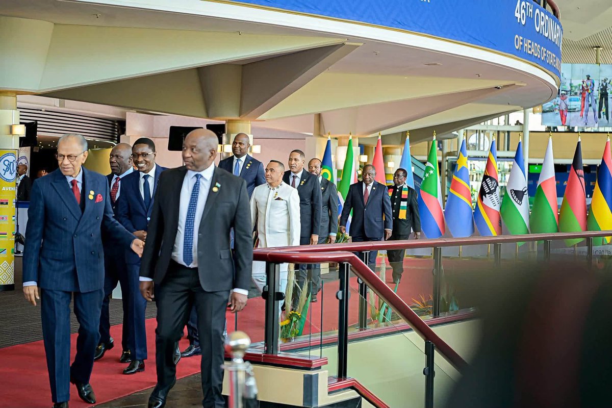BWPresidency's tweet photo. President @duma_boko reaffirmed Botswana’s support for stronger regional integration, industrialisation, peace, security a&amp; sustainable development. “A stronger SADC must be built on cooperation that delivers tangible results for our people.” https://t.co/UTIFNOjotq