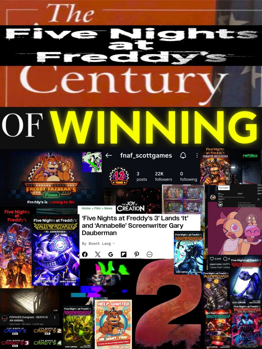 FCUMovieNews's tweet photo. @FNAF_ScottGames https://t.co/BUL9RHSSDy