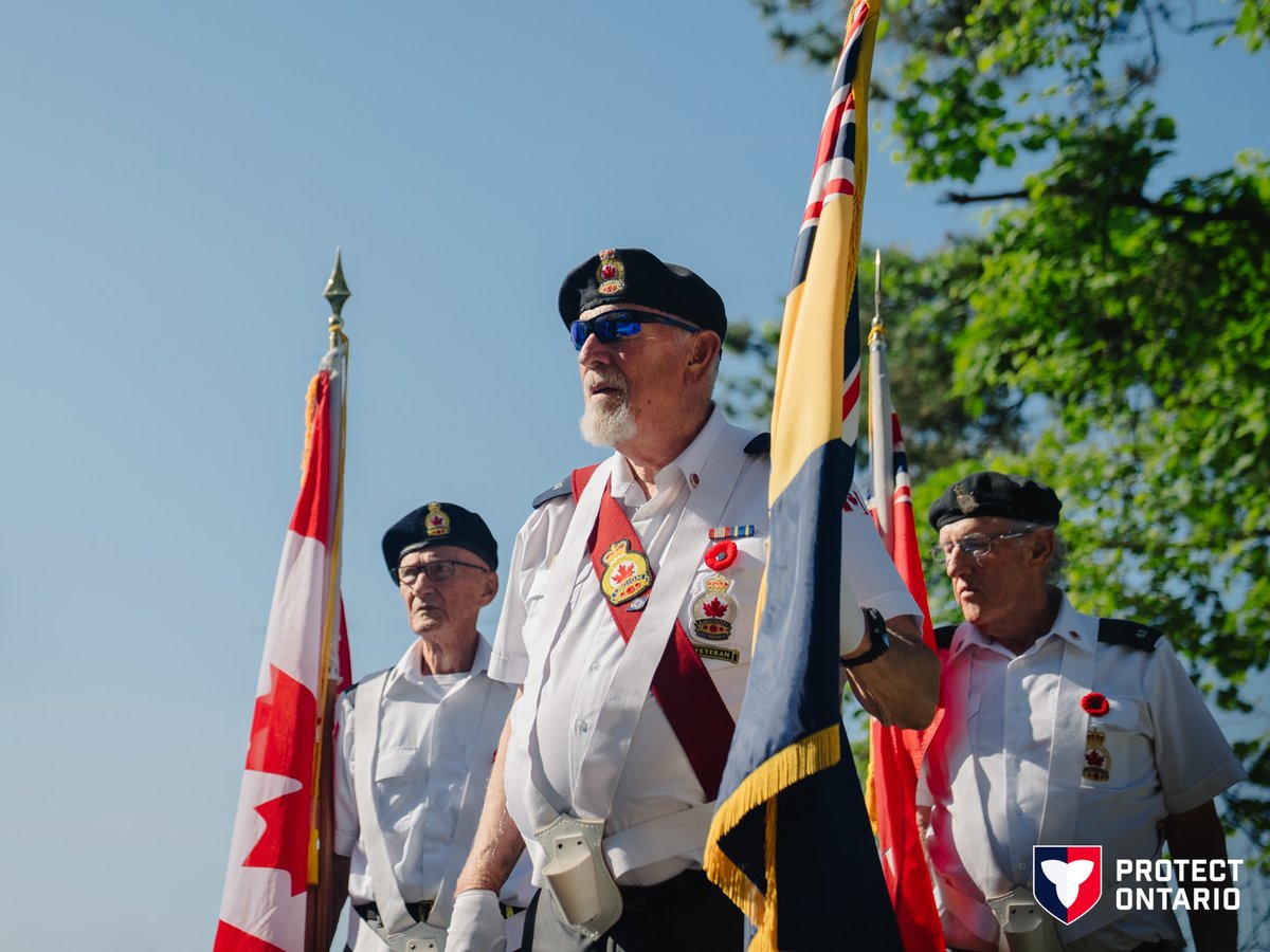 ONenvironment's tweet photo. Veterans and active service members of the Canadian Armed Forces can now enjoy free entry to Ontario provincial parks 7 days a week.
Special thanks to the Royal Canadian Legion (Branch 112 - Whitby) and its colour guard for joining us at this announcement!
https://t.co/9W8C7tkJf6 https://t.co/AdCRtzFkWl
