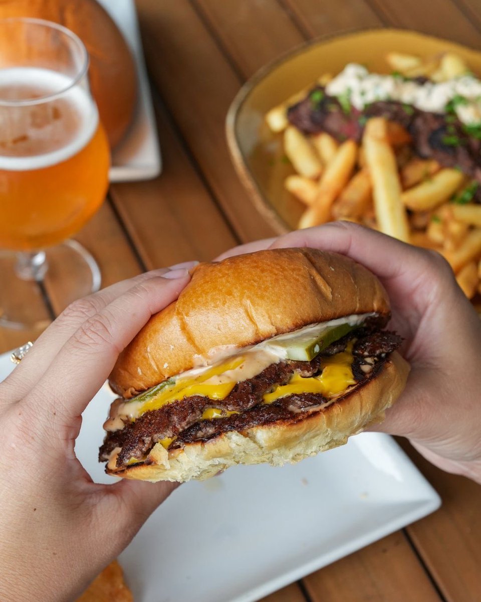 WineBarGeorge's tweet photo. Make lunch at Wine Bar George part of your Disney Springs day. 🍽️

From our Steak Frites and creamy Burrata to the fan-favorite Smash Burger, every dish pairs perfectly with a refreshing cocktail, cold beer, or glass of wine.

Join us at Wine Bar George.
https://t.co/zNqlgveIR0 https://t.co/OdnLMmmkeh