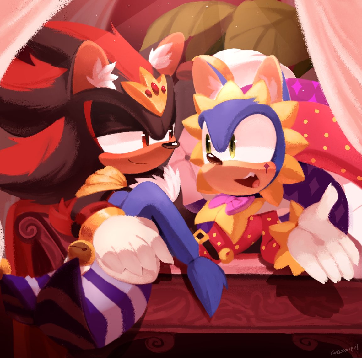 Akarpii1's tweet photo. Just a king and his jester #sonadow https://t.co/fPvUeDLeJa