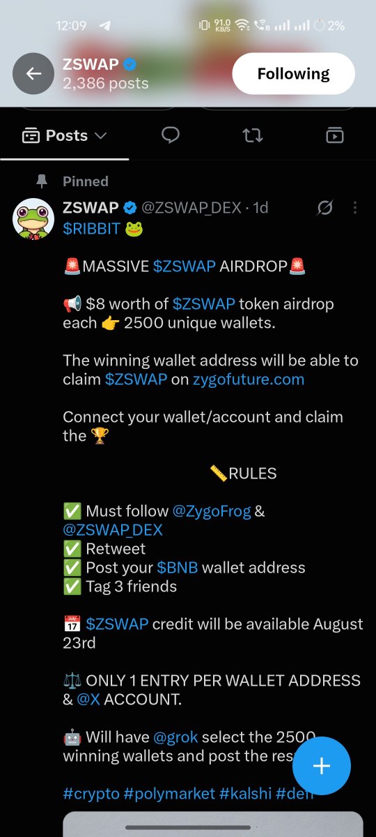 Punnu01625's tweet photo. @ZSWAP_DEX @jihadislamkbtk @Airdrop01934 @Isan0199345 

0x9d7a2218524749Dd4fA951A74c0664d13B8a0be4 https://t.co/E2OunKKX17