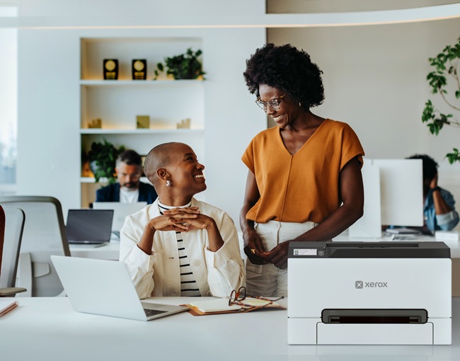 ambizcenter's tweet photo. Small workgroups, meet your new go-to printers. Simple setup, no IT required. Post-quantum cryptography for future-ready security. Compact design. Over 50% recycled plastic. Xerox's new A4 color printers and MFPs are built for hybrid teams.  https://t.co/Y8hkQ4oIO9 https://t.co/9uLdLmvm8a