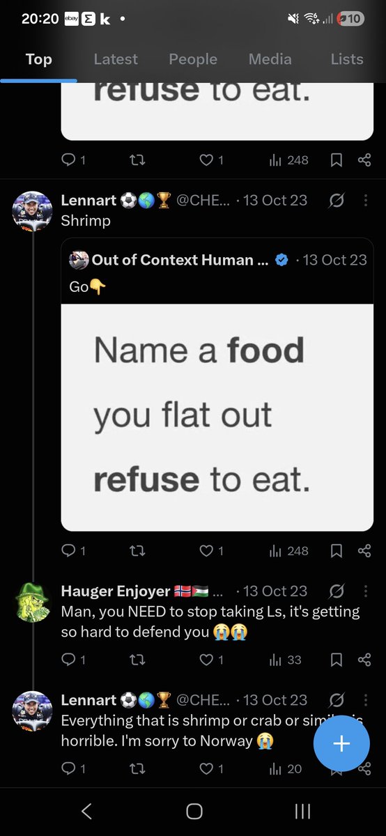 CHECTiFi's tweet photo. @HaugerEnjoyer Found you defending shrimp twice when I talked about how much I hate it (It's a long time ago though) https://t.co/LsaFDg00A0