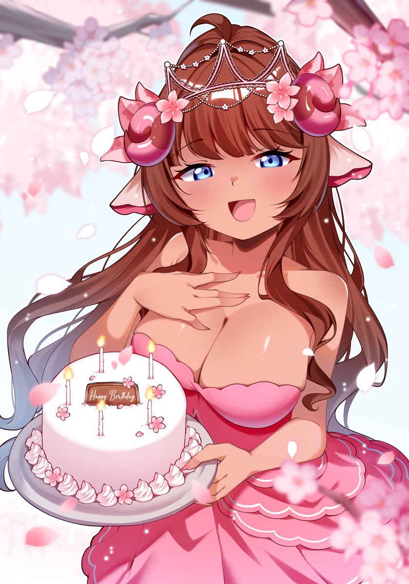 AsamiKaisuri's tweet photo. It’s my birthday! 🎂

🎨 : @VawewwaMuwun

#AsamiKaisuriArt https://t.co/Kc5bsaMKpU