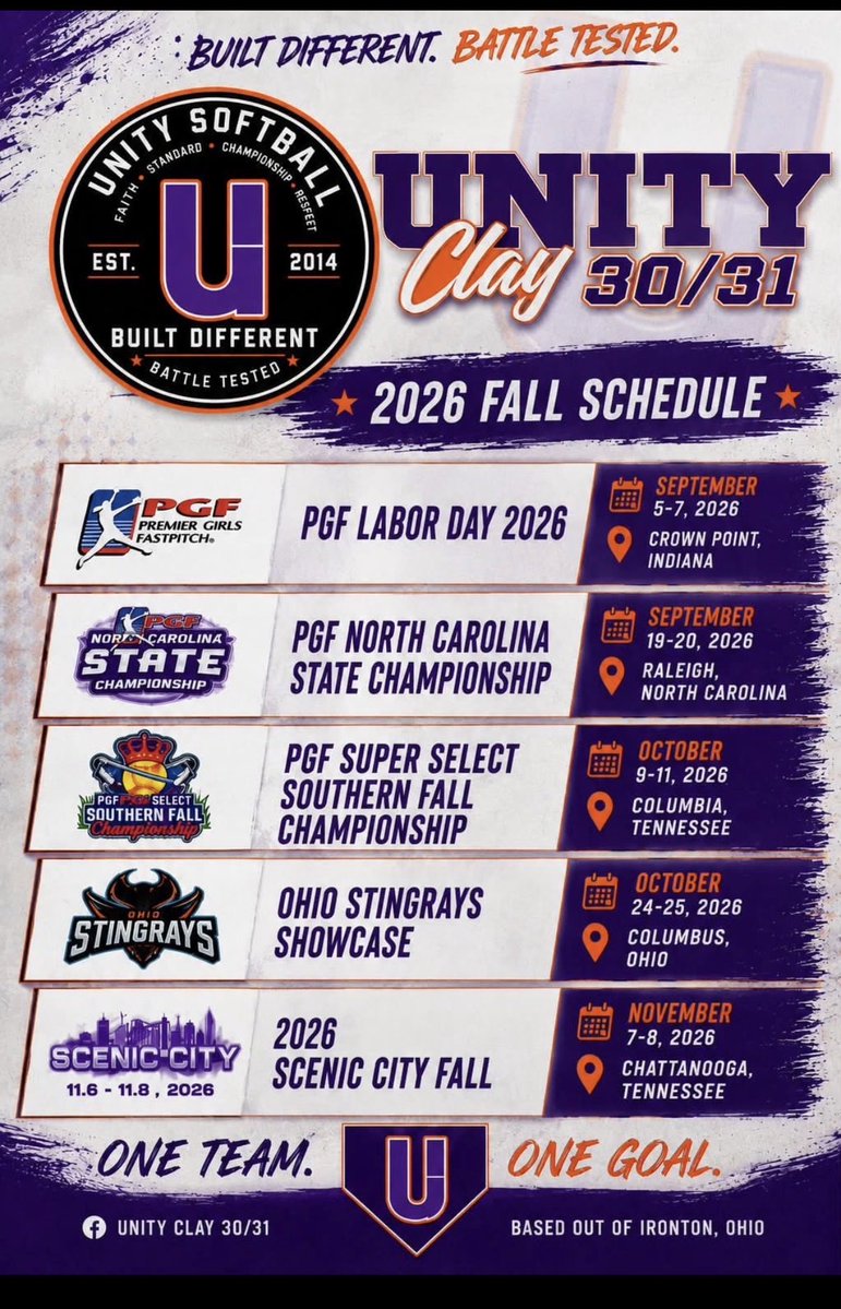 AZilka19's tweet photo. So excited for this fall schedule! 🍂🥎 If you can, come out and check us out—we’d love to see you there! 💜 @Coach_Jo4444 @_TimWalton @btholl @KarenWeekly @CoachStanton @Coach_Alameda @ShoMcDonald @marleewilson @chris_stelma https://t.co/NwtESQeuFM