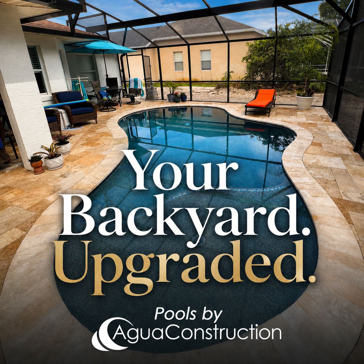 aguaconstruct's tweet photo. Your backyard shouldn’t just be something you look at. It should be something you live in.

A custom pool can completely change the way your home feels, turning an ordinary outdoor space into a place to relax, entertain, and enjoy Florida living every day.

(386) 246-7212 https://t.co/1jZkG6jh8z