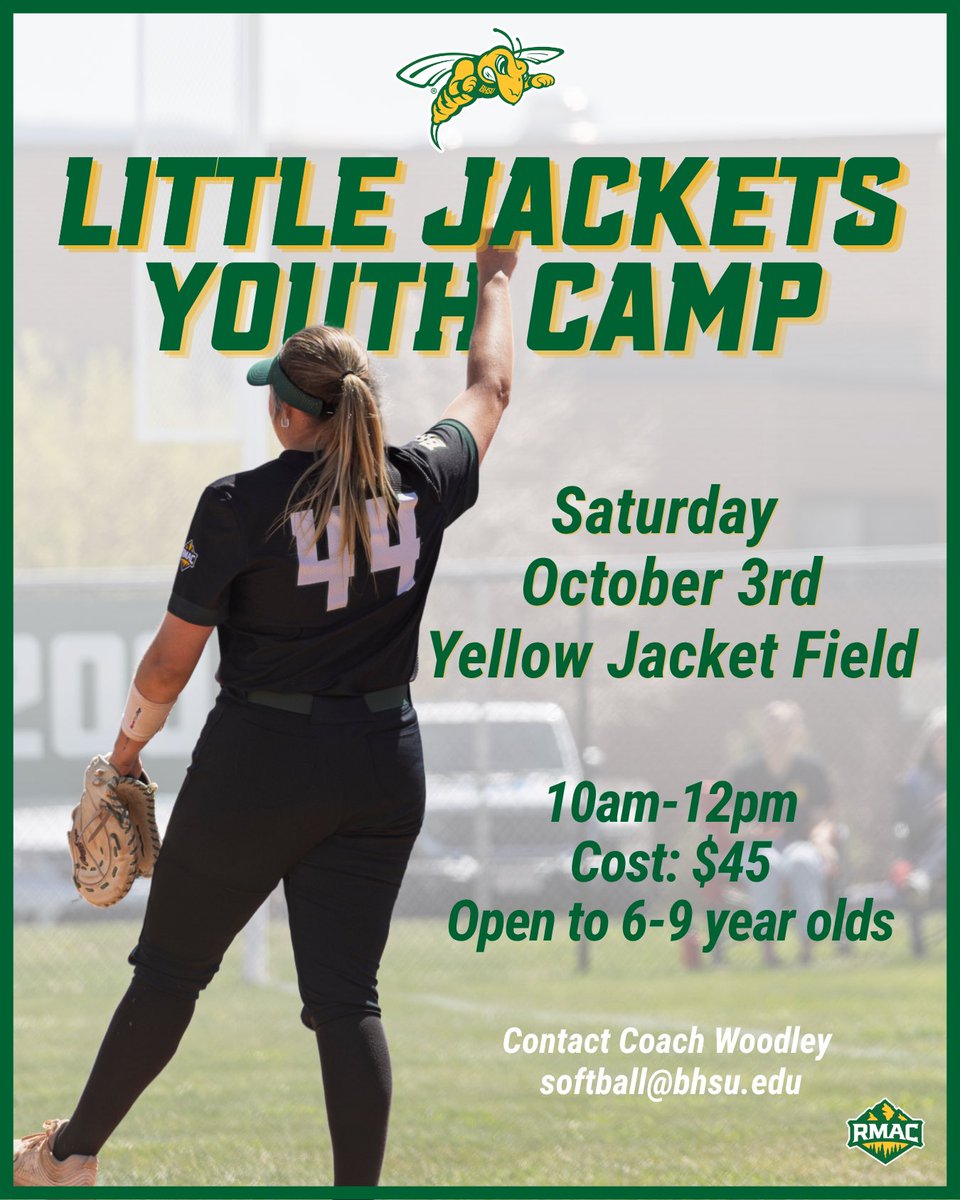 BHSUSB's tweet photo. Calling all young softball players! 🔰🐝

Come spend some time with our team and learn new skills, grow confidence, compete and have fun! 

🔗: https://t.co/VIR1Dn2XLG https://t.co/CPdwVQVhKU