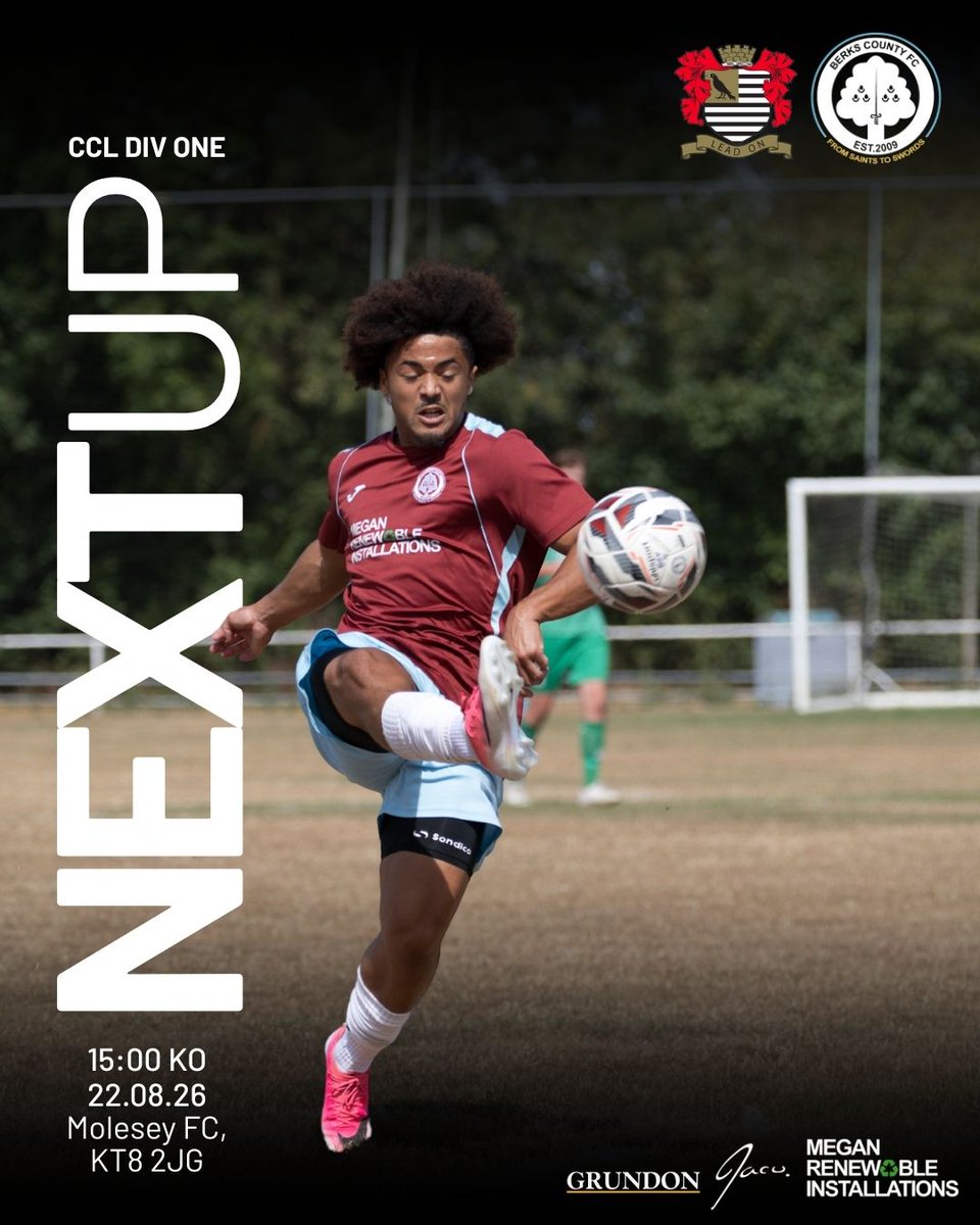 berkscountyfc's tweet photo. Next up, we travel away to Molesey FC 🚘 https://t.co/7LTBItOmfn
