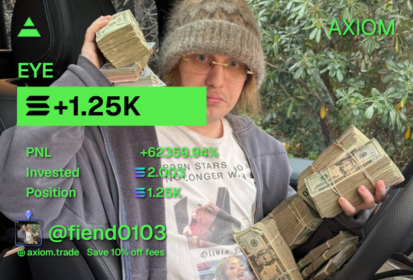 Fiend0103's tweet photo. 2 sol buy on $EYE and a dream

ty @blknoiz06 https://t.co/7az7B2j4tL