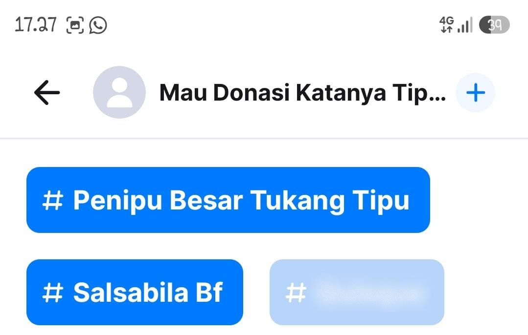 vian3482's tweet photo. (4) Kita juga udah cek di Get Contact dan dia beneran nipu donasi https://t.co/nFCO0EBmft